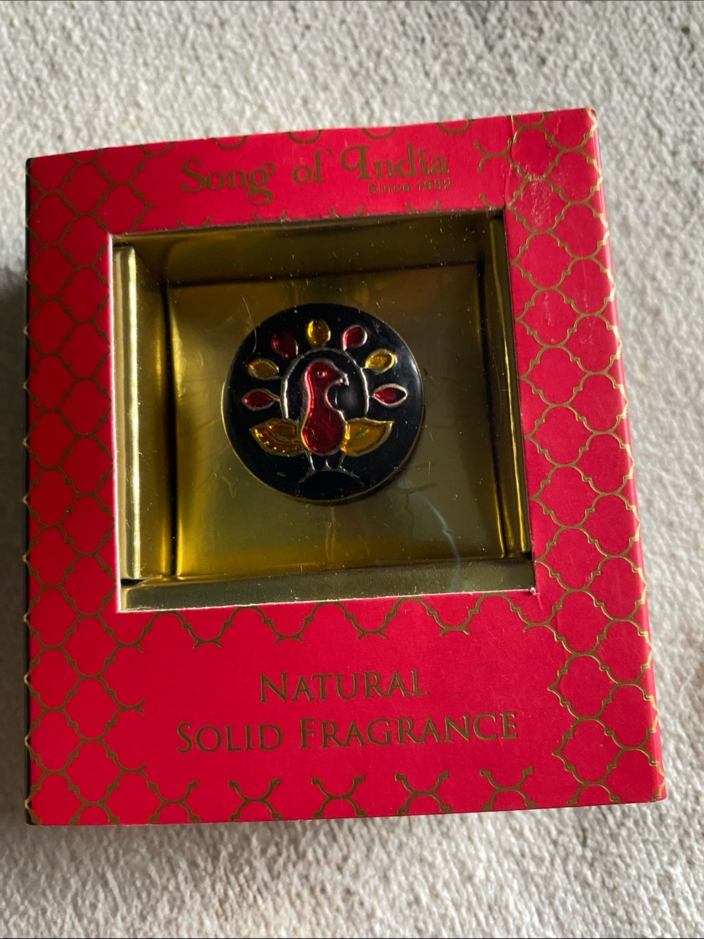 New in box. Ayurveda song of India. Solid Natural Fragrance